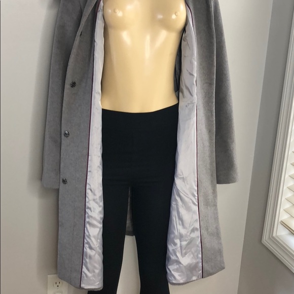 Cole Haan Signature Envelope Collar A-Line Coat - Picture 7 of 8